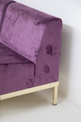 Vintage Purple Velvet Sofas by Gianfranco Frattini Set of 2 for