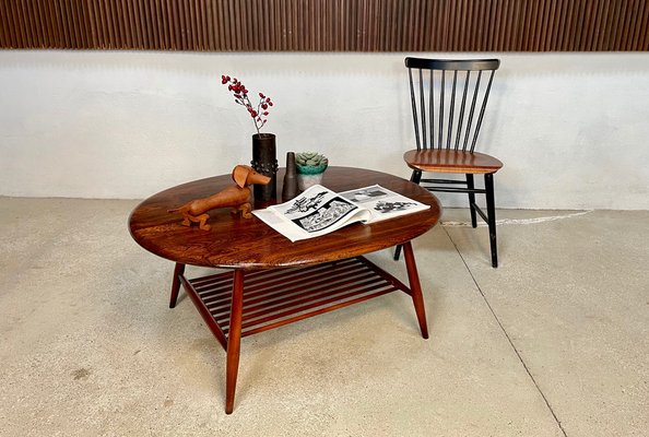 Ercol coffee table oval deals