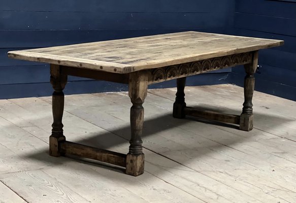 Oak Refectory Farmhouse Dining Table, Large Farmhouse Dining Table Legs