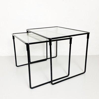 Glass Coffee Tables 1970s, Modern Steel And Glass Coffee Table