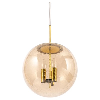 Large brass 2024 globe pendant light