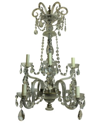 Antique French Chandelier In Cut Glass, French Antique Chandeliers Uk