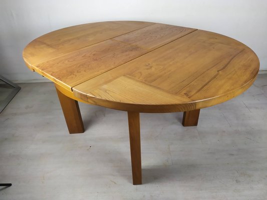 Round Table In Elm From Maison Regain, Second Hand Dining Table And Chairs Ireland