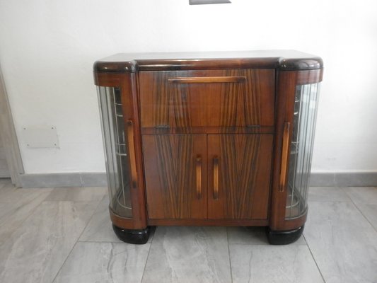Italian Art Deco Rosewood Entertainment Cabinet