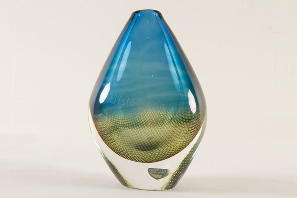 Mid-Century Kraka Glass Vase by Sven Palmqvist for Orrefors, 1960s