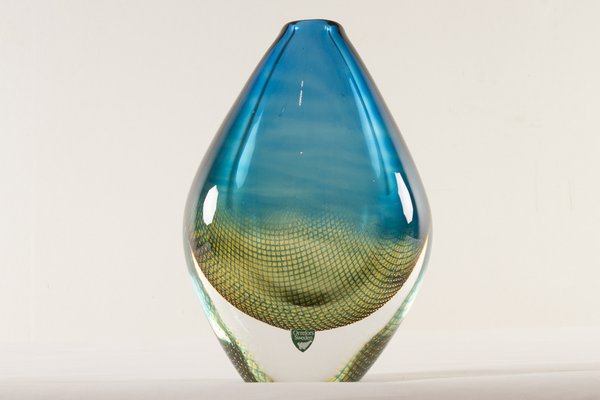 Mid-Century Kraka Glass Vase by Sven Palmqvist for Orrefors, 1960s