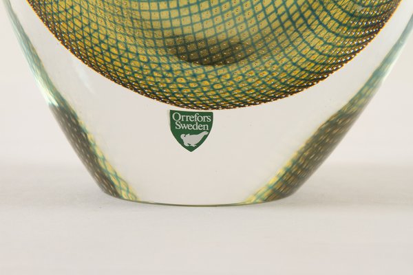 Mid-Century Kraka Glass Vase by Sven Palmqvist for Orrefors, 1960s