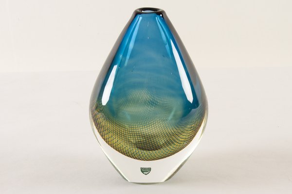 Mid-Century Kraka Glass Vase by Sven Palmqvist for Orrefors, 1960s