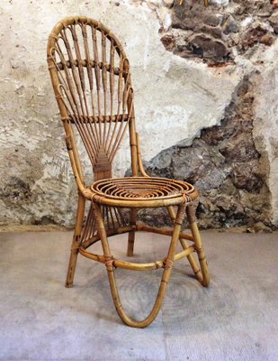 Bamboo wicker chair top