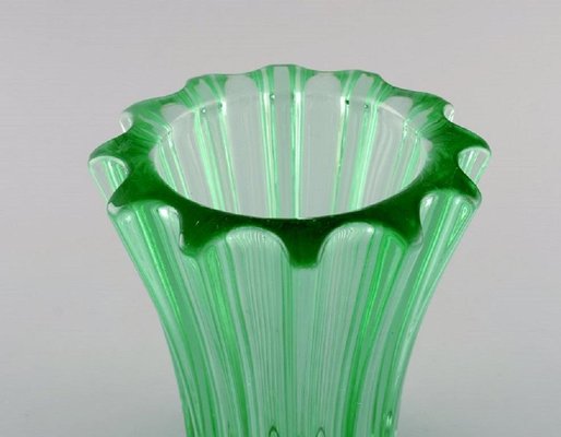 Kan niet Raad eens ideologie Art Deco Vase in Light Green Glass by Pierre Gire for sale at Pamono