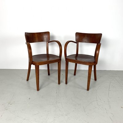 Vintage B-47 Armchair in Bentwood from Thonet, 1920s for sale at