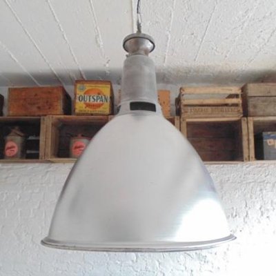 Large Vintage Bell Pendant in Metal for 
