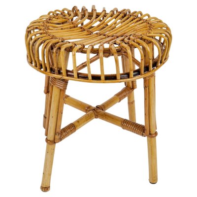 Round bamboo stool sales