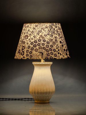 Hamptons Style Handcrafted Table Lamp from Vintage Royal Delft White Vase Haven