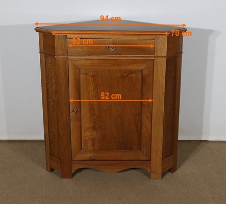 Solid Walnut Corner Cabinet for sale at Pamono