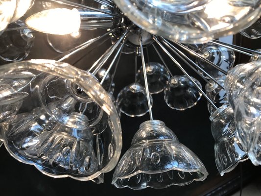Sputnik Crystal Ceiling Lamp in Chrome for sale at Pamono