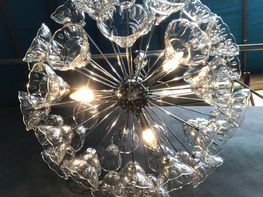 Sputnik Crystal Ceiling Lamp In Chrome For At Pamono - Crystal Ceiling Lamp Silver