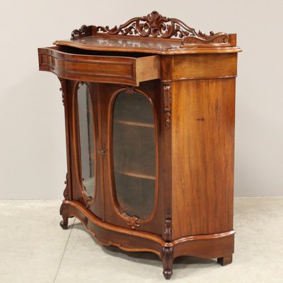 Antique crystal hot sale cabinet