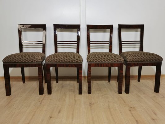 Art Deco Dining Chairs Set of 4 for sale at Pamono