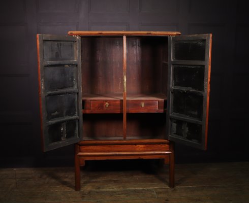Antique Chinese Hardwood Tapered Cabinet for sale at Pamono