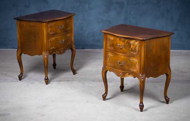 Antique style bedside tables top