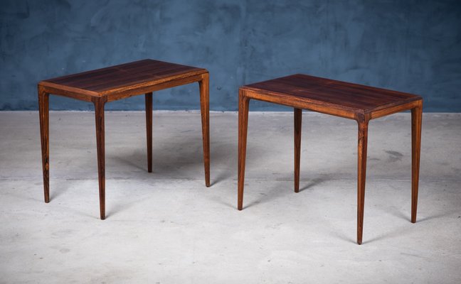 Rosewood Side Tables by Johannes Andersen for Silkeborg