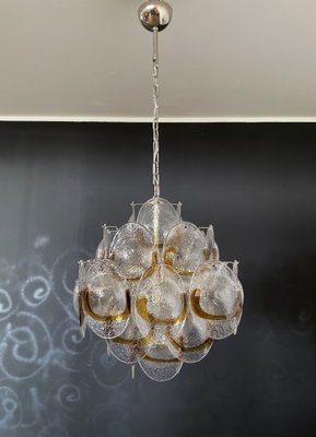 【人気商品！】 Chandelier Glass Murano Italian with Italy Shells, Amber 36 置物