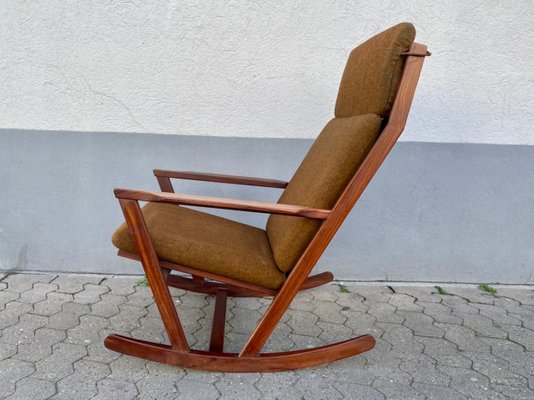 Mid Century Danish Rocking Chair by Poul M. Volther for sale at Pamono