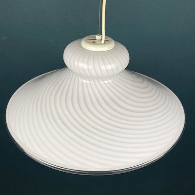 Vintage Swirl Murano Glass Pendant Lamp 