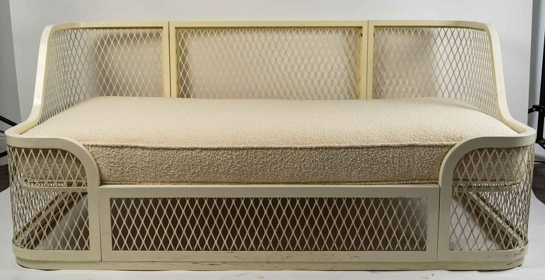 Vintage wrought sale iron sofa