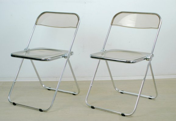 Plia Folding Chair by Giancarlo Piretti for Castelli, 1970s