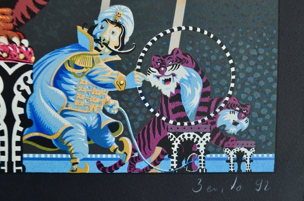 Benito, Pipao Circus, 1992, Silkscreen for sale at Pamono