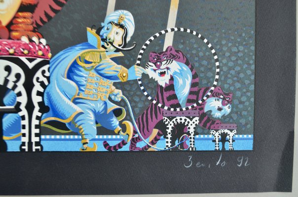 Benito, Pipao Circus, 1992, Silkscreen for sale at Pamono