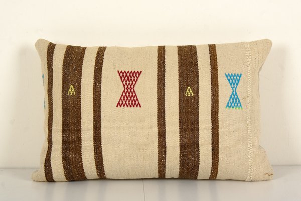 interior kilim pillow case 24''x24'' vintage pillow Huge anatolian,bed pillow,handknotted,decorative pillow Turkish Kars old pillow