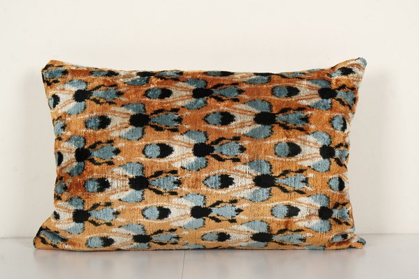 Ikat print top cushion covers