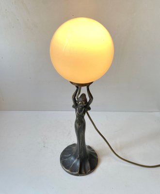 Italian Art Deco Style Table Lamp In, Art Deco Style Table Lamp Shade