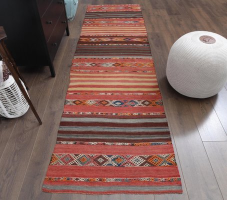 Handmade rug Natural dyed rug 47 x 294 cm = 1,5 x 9,6 ft Runner rug Carpet Turkish rug Bohemian rugs Vintage rug Wool rug