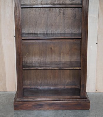 Carved Library Bookcases With Detailing, Large Black Library Bookcase