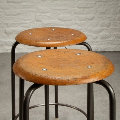 Danish Stools from MH Stålmøbler, 1973, Set of 2 for sale at Pamono