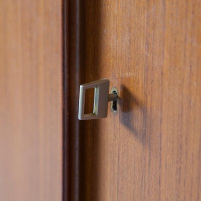 Dark Afro Teak Wardrobe For At Pamono Dark Afro Teak Wardrobe For At Pamono, Double Door Cabinet Lock Bunnings
