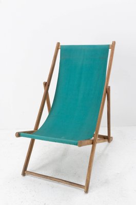 French Fabric Folding Deck Chair