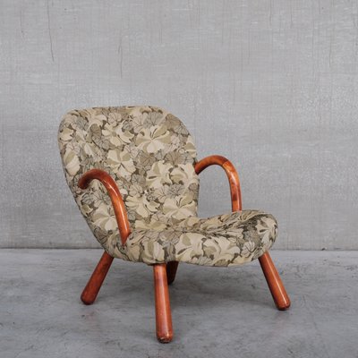 Mid-Century Danish Clam Chair Attributed to Arnold Madsen for sale