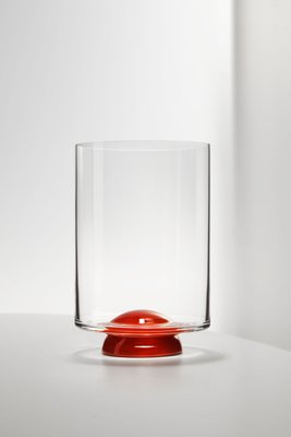 Rote Wassergläser von Nason Moretti, 2er Set bei Pamono kaufen