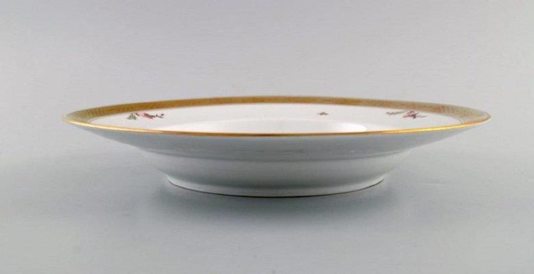 Goldene Teller aus Porzellan von Royal Copenhagen, 12er Set bei Pamono kaufen
