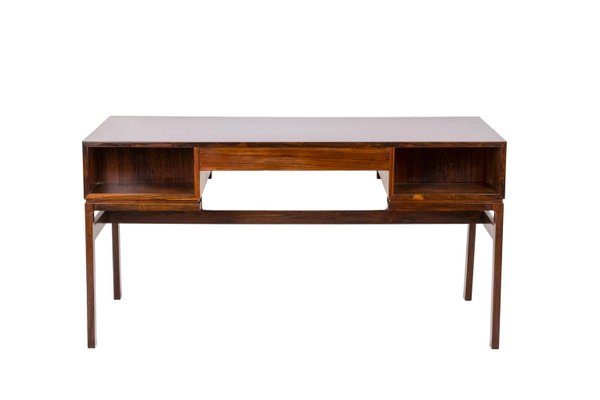 Rosewood Desk By Arne Wahl Iversen For, Belham Living Carter Mid Century Modern Bookcase