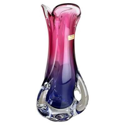 Amazing Mid Century Pink Barovier Murano Glass Vase