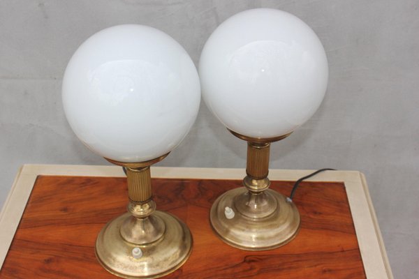 Vintage Art Deco Brass Bedside Lamps, What Are Art Deco Lamps Used For