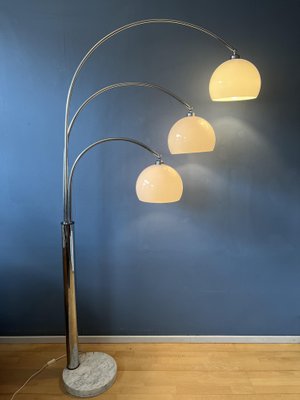 Mid Century Triple Arc Floor Lamp By, Mid Century Brass Arc Floor Lamp