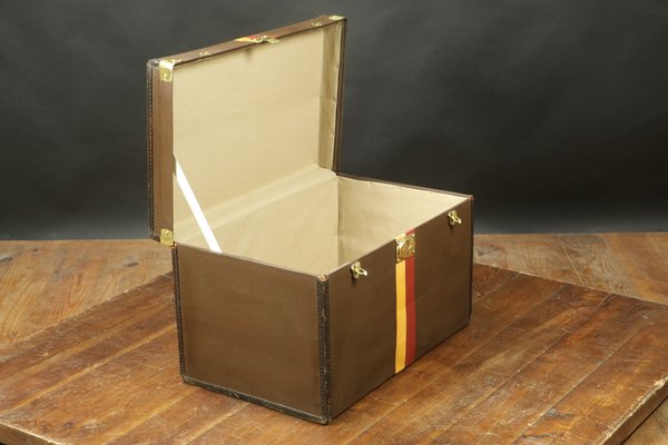 LOUIS VUITTON Trunk / Hard Case In Brown Canvas: For Sale at 1stDibs