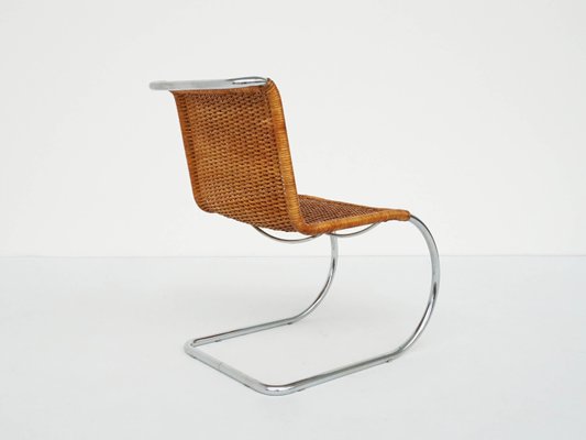 Woven Cane Mod. S 533 L Cantilever Chairs by Ludwig Mies Van Der Rohe for Thonet Set of 2